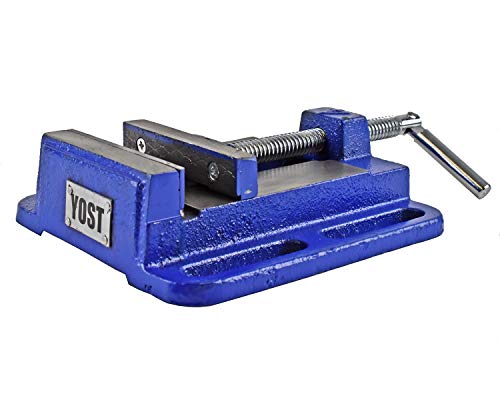 Yost Vises LDPV-6 Drill Press Vise | 6 Inch Jaw Width Portable Vise | Blue Yost Vises