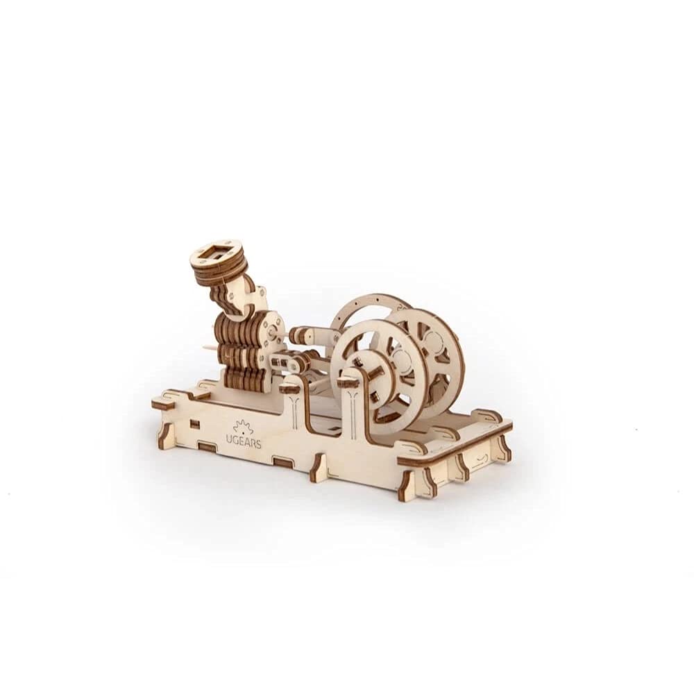 UGEARS Engine 3D Wooden Puzzle Brain Teaser Construction Set for Teens and Adults - WoodArtSupply