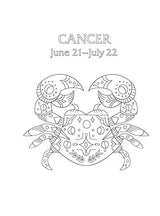 Cancer: Your Cosmic Coloring Book: 24 Astrological Designs for Your Zodiac Sign! (Cosmic Coloring Book Gift Series) Adams Media