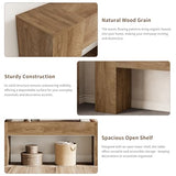 Epecoya Extra Long Console Tables for Entryway 86-Inch, Farmhouse Couch Table Behind Sofa Wooden, Modern Entryway Table for Entrance, Hallway, Living Room, Apartment, Natural Oak Brown Epecoya