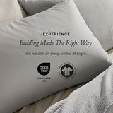 BOLL & BRANCH Signature Comforter Set - Full/Queen, Sageleaf - Duvet Insert and Cover in One Layer - Luxury Organic Cotton, Down Alternative, Hypoallergenic, All-Season - 1 Comforter and 2 Shams BOLL & BRANCH