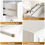 Huuger 27.6 Inch Tall Nightstand with Charging Station, USB-C Port, Larger Night Stand Set of 2, Bedside Table with 2 Drawers, 11.4 Inch Raised Legs, Side Tables End Tables, for Bedroom, White Huuger