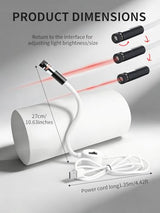 Magnetic Positioning Quilting Light for Sewing Machine Laser Miter Saw Seam Accessories Guide Stitch Straight Line Red with Accurate Alignment Sticker Heat Press Marking System Lazer (Crosslight-USB) ADGHK