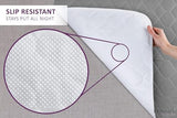 Lynmark® 2X Toddler Potty Training Bed Pads - Soft Waterproof Bedwetting Pee Protector Mat for Kids - Multi-Layer Non-Slip Washable Incontinence Mattress Sheet Absorbs Up to 2000ml - 33" x 27", Grey Lynmark