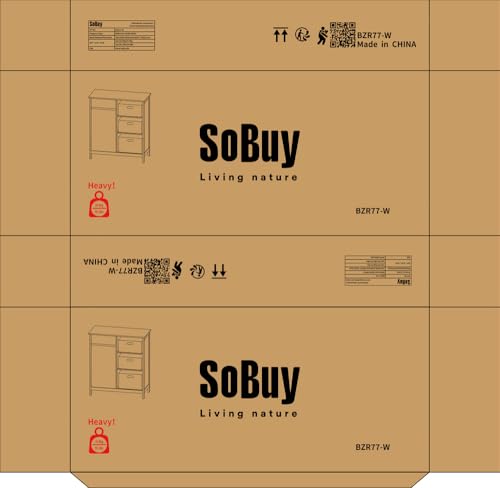 SoBuy Bathroom Laundry Cabinet Freestanding Tilt-Out Hamper Storage Unit Narrow Bath Organizer with Removable Baskets, White BZR77-W SoBuy