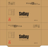 SoBuy Bathroom Laundry Cabinet Freestanding Tilt-Out Hamper Storage Unit Narrow Bath Organizer with Removable Baskets, White BZR77-W SoBuy