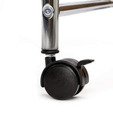 Seville Classics 15-Drawer Multipurpose Mobile Rolling Utility Storage Organizer Cart, Translucent Black Seville Classics