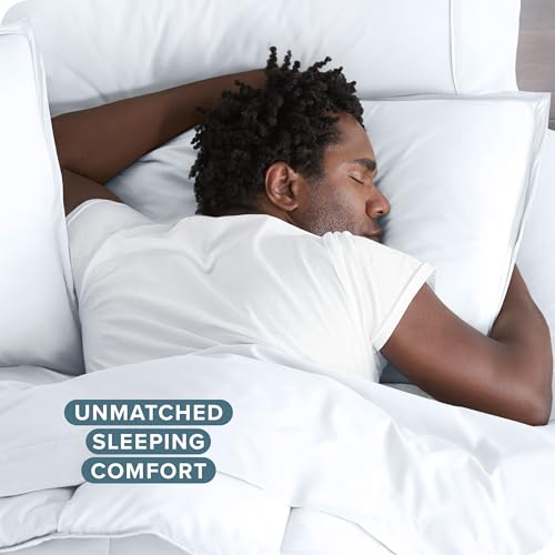 Bare Home Bedding Duvet Cover King Size - Premium 1800 Super Soft Collection - Lightweight, Cooling - Soft Breathable Bedding Duvet Cover (King, White) Bare Home