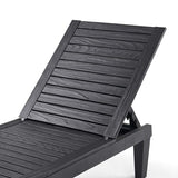 Nestl Patio Chairs - Waterproof Outdoor Chaise Lounge Chair, Set of 2 Adjustable Lawn Chairs, Lightweight Black Chaise Lounge Outdoor Nestl