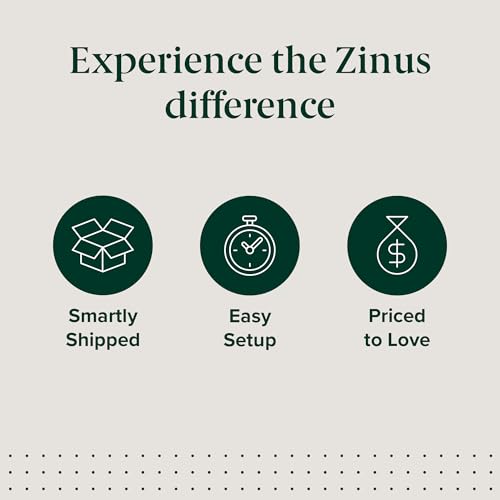 Zinus Leonardo Metal Platform Bed Frame, Victorian Spindle Style Headboard and Footboard, Heavy Duty Bed Base, Ample Underbed Space, Full Zinus