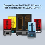 Siraya Tech Tenacious 3D Printer Flexible 405nm UV-Curing Resin with High Impact Resistance Standard Photopolymer Resin for LCD DLP 3D Printing (500g, Clear)
