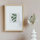 FONNUY Green Plants Embroidery Kit, Cross Stitch Kits for Beginners, Handmade Crafts with Printed Patterns for Beginner Adults, Easy to Follow Color Thread Needlework, 8'' Hoop (Drooping Leaves)