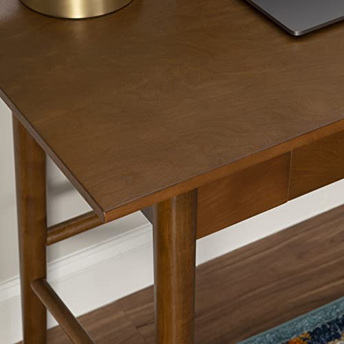 Linon Melissa Mid-Century Walnut Desk, 42" W x 19" D x 30" H Linon