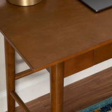 Linon Melissa Mid-Century Walnut Desk, 42" W x 19" D x 30" H Linon