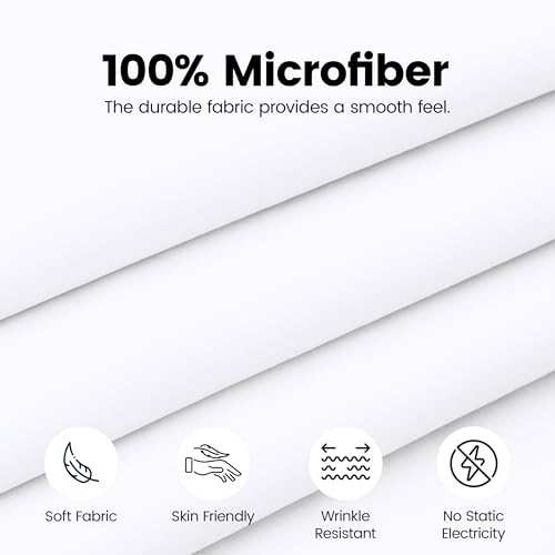 Utopia Bedding Full Bed Skirt - Soft Quadruple Pleated Ruffle - Easy Fit with 16 Inch Tailored Drop - Hotel Quality, Shrinkage and Fade Resistant (Full, White) Utopia Bedding