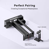 Longer Laser Engraver New-Rotary Roller, Y-axis 360° Rotation, Compatible with Other Brands of Engraver，a Good Partner for Laser Engraving Machine Longer