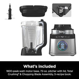Ninja TB201 Detect Power Blender Pro, BlendSense Technology, For Smoothies, Shakes & More, 1800 Peak Watts, 72 oz. Pitcher, Blender, Black Ninja