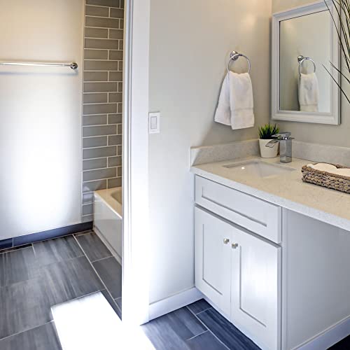 Design House Brookings 30 Inch Bathroom Vanity, Ready to Assemble, Solid Wood, Sherwin Williams® White, 586941 Design House