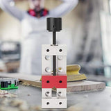 Mini Drill Press Vice Bench Vice Clamp Aluminum Flat Clamp Opening Parallel Table Bench Vise Press Machine Vise DIY Carving Bed Tool Fixing Tool YWBL-WH