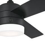 Westinghouse 7205900 Alta Vista, Modern LED Ceiling Fan with Light and Remote Control, 52 Inch, Matte Black Finish, Opal Frosted Glass Westinghouse