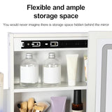 Vanity Desk with Sliding Mirror and Lights, Small Vanity Table Makeup Vanity Dressing Table, Makeup Vanity with Drawers & Shelves, Bedroom Dressing Table, Writing Desk Bedroom Essential (White) Altsuceser