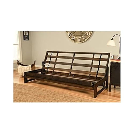 HomeStock Full Size Futon Frame Set - Convertible Sofa Bed for Living Spaces Frame Only HomeStock