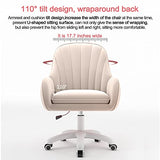 XUEGW Home Office Chair Computer Chair with Mid-Back Upholstered Modern Tufted Computer Task Chair Swivel Height Adjustable Velvet Accent Chair. XUEGW