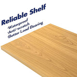 NUMENN 5-Tier Modern Bookshelf - Stylish Storage Organizer for Home & Office in Natural Finish NUMENN