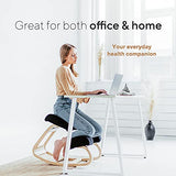 Luxton Home Ergonomic Kneeling Chair with Extra Padding - Posture Support Comfortable Desk Chair - Angled Rocking Stool & Balancing Seat - Natural Relief for Neck or Back Pain (with Extra Padding) Luxton Home