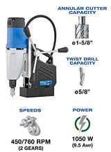 CS Unitec | MABasic 400 Portable Magnetic Drill Press | 1050W 2-Speed Benchtop Power Drill Machine w/up to 1-5/8" Diameter & 6-1/3" Depth of Cut CS Unitec