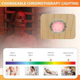 SWHSE Infrared Sauna, 1 Person Full Spectrum Roomy Saunas for Home, Indoor Dry Sauna with Rapid Heating 4 Carbon Panels&1 Carbon Tube, Bluetooth and 7 Color Therapy Lights, 110V SWHSE