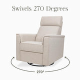 Namesake Willa Plus Power Glider Recliner w/Power Headrest in Performance Beach Eco-Weave, Water Repellent and Stain Resistant, Greenguard Gold and CertiPUR-US® Certified