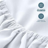 Bare Home Queen Sheet Set - 22" Deep Pockets - Luxury 1800 Ultra-Soft Microfiber Queen Bed Sheets - Double Brushed - Easy Fit - 4 Piece Set - Bedding Sheets & Pillowcases (Queen, White) Bare Home