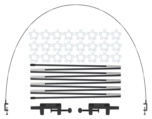 LANGXUN 12ft Black Table Balloon Arch Kit, Balloon Arch Stand Frame For Birthday Party Wedding and Graduation Decorations, Christmas Decort Baby Shower Bachelor Party Supplies LANGXUN