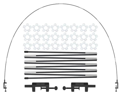 LANGXUN 12ft Black Table Balloon Arch Kit, Balloon Arch Stand Frame For Birthday Party Wedding and Graduation Decorations, Christmas Decort Baby Shower Bachelor Party Supplies