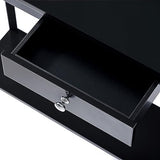 ChooChoo Narrow Console Table with Drawer, Chic Accent Sofa Table, Entryway Table, Black ChooChoo