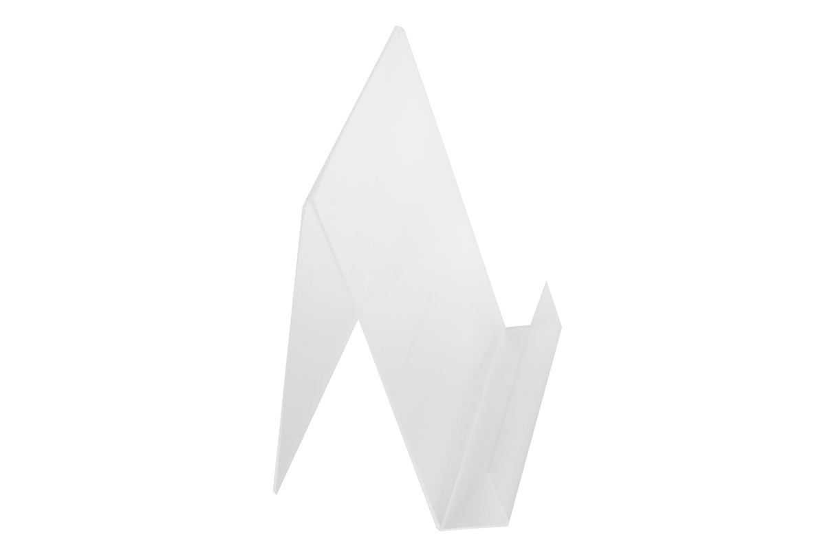 Dazzling Displays Book Easel 8.5 by 11 Slant Back with Lip Paper Stand, Clear Tablet Holder, Thick Acrylic Stand Open Ended Portrait Sized Literature Display for Home, Office, Business, School (1) Dazzling Displays