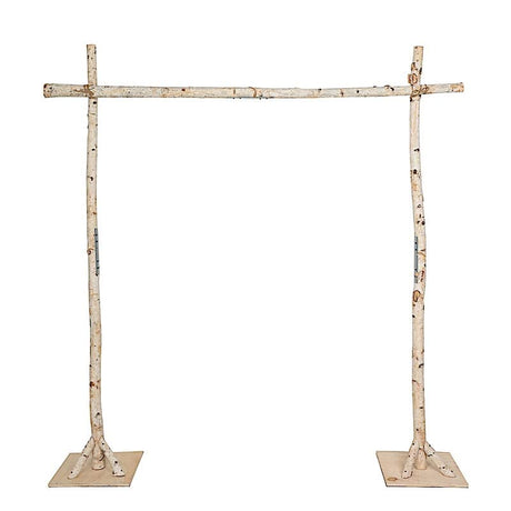 Balsa Circle 7.5 feet Natural Birch Wood Square Backdrop Stand Wedding Arch Wedding Party Event Reception Home Decorations Supplies Balsa Circle