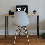 QLLY Adjustable Metal Table Leg, 24-40 inch, 60-100cm, Home Office DIY Desk Leg, Furniture Leg Set (4, Black) QLLY