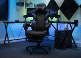 RESPAWN 110 Ergonomic Gaming Chair with Footrest Recliner - Racing Style High Back PC Computer Desk Office Chair - 360 Swivel, Adjustable Lumbar Support, Headrest Pillow, Padded Armrests - 2021 Blue RESPAWN