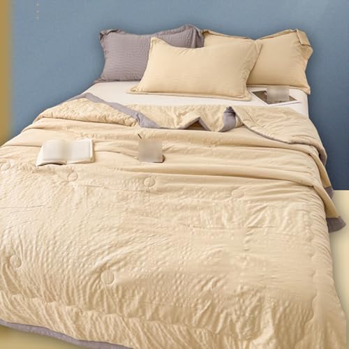 RDIAYDN Lightweight Summer Duvet, Soft and Breathable, Printed Quilt for Single Bed, Duvet for Summer, Thin and Light Summer Blanket (D, 200 x 230 cm) RDIAYDN