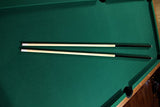 Mizerak Dynasty Space Saver 6.5' Billiard Table with Leg Levelers, Automatic Ball Return, and Classic Green Nylon Cloth Mizerak