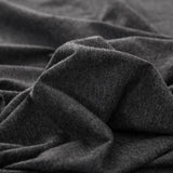 PURE ERA Jersey Knit Duvet Cover Set 100% T-Shirt Cotton Super Soft Comfy 3pc Bedding Set with Zipper Closure (Heather Charcoal Grey, Queen) PURE ERA
