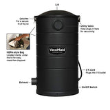 VacuMaid GV50BLKPRO Professional Wall Mounted Garage and Car Vacuum with 50 ft. Hose and Tools VacuMaid
