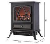 Comfort Glow ES4215 Ashton Electric Stove Black, Length: 11.5in, Width: 16.5in, Height: 23in Comfort Glow