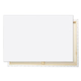 KINGART 810-2 Large White 24" x 36" Stretched Artist Canvas, Pack of 2, Gesso Primed - 100% Cotton Rectangular Canvases, 5/8" Profile, Art Supplies for Oil and Acrylic Painting KINGART