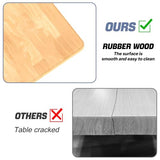 WALMANN Heavy Duty Adjustable Height Workbench 47.75" x 23.25", Rubber Wood Top Work Table for Garage, Workshop, 2000 lbs Load Capacity WALMANN