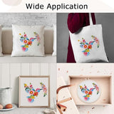 Nuberlic Bird Flower Embroidery Kit for Beginners -Adults Starter Cross Stitch Kit DIY Needlepoint with Hoop, Pre-Printed Fabric, Threads & Step-by-Step Guide