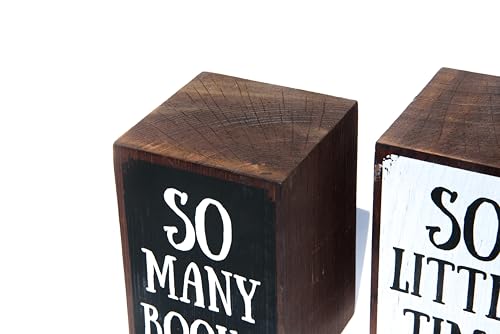 RidgeCraft Solid Wood Book Ends, bookends for Shelves, Decorative bookends, Gifts for Book Lovers, Book Book Holder Stand, Cute Bookends for Desk, Book Worm, Bookshelf Accessories, Heavy Book - WoodArtSupply