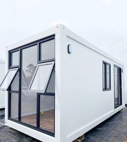 20FT Tiny House to Live in - Portable Prefab House with Bedrooms, 1 Fully Equipped Bathroom, and Kitchen - Prefabricated Container House for Adult Living - Foldable Mobile Home